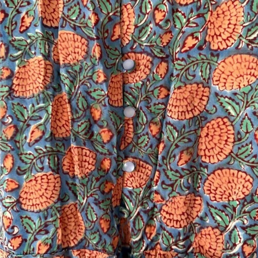Emerson Fry India Collection Flower Frances 3 Frill Dress NEW Medium M - Picture 9 of 10